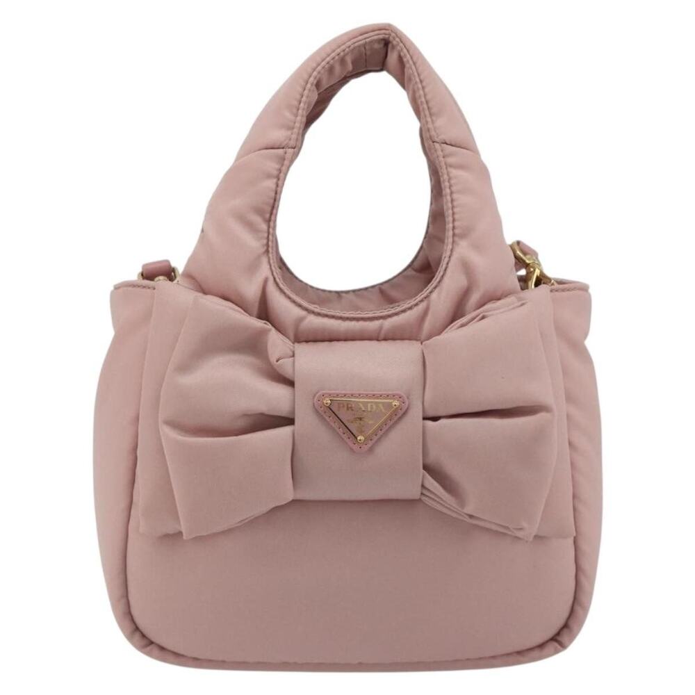 Prada Nylon Ribbon Handbag Pink